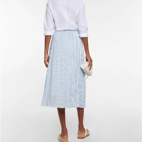 NWT Vince Striped Midi Skirt, size L, perfect summer staple to dress up or down - Picture 2 of 10